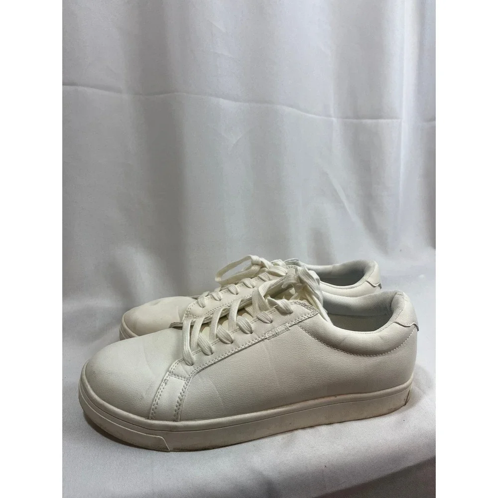 Goodfellow & Co Mens Low Top Lace Up Sneakers Off White Size 11.5 Casual Shoes